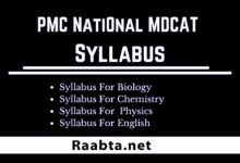 National MDCAT Syllabus 2021