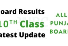 10th Class Result 2021 All Punjab Boards