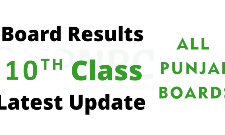 10th Class Result 2021 All Punjab Boards