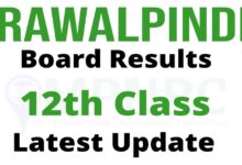 12th Class Result BISE Rawalpindi