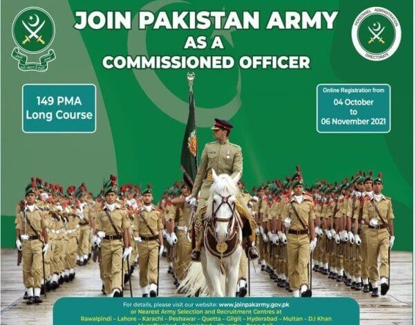 Join Pak Army in 2021 Through PMA Long Course 149