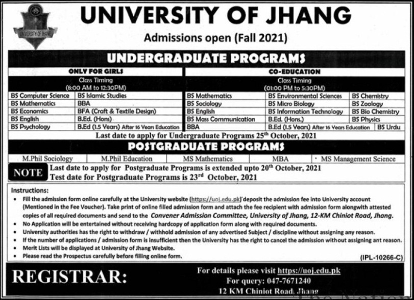 How to Apply to Jhang University