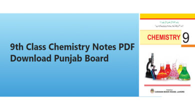 9th Class Chemistry Notes PDF
