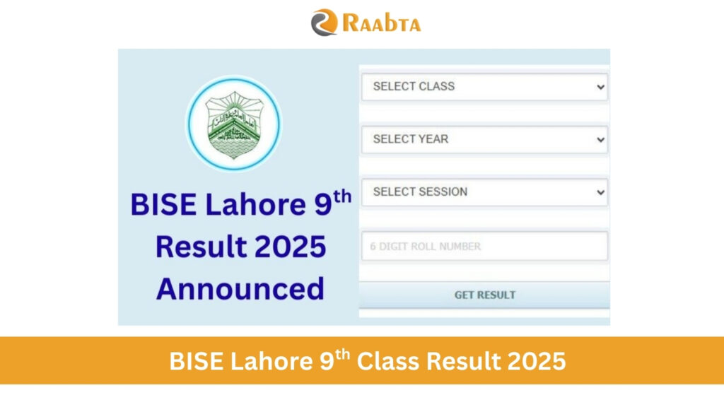BISE Lahore 9th Class Result 2025 Announced – Check Online